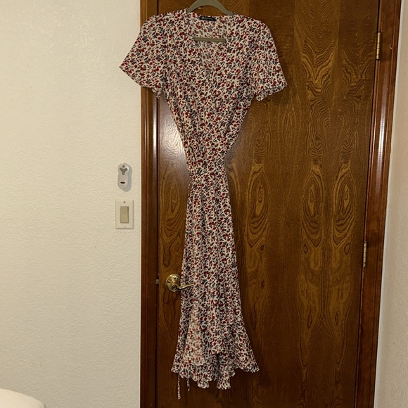 PRETTYGARDEN Wrap Boho Floral Maxi Dress - Picture 13 of 17